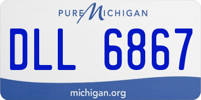 MI license plate DLL6867
