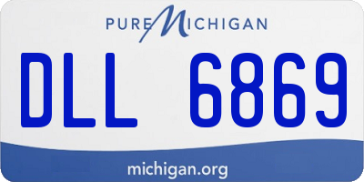 MI license plate DLL6869