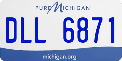 MI license plate DLL6871