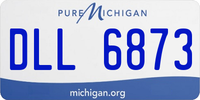 MI license plate DLL6873