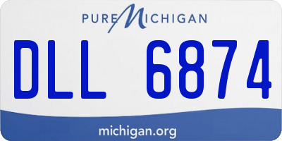 MI license plate DLL6874