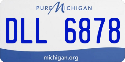 MI license plate DLL6878
