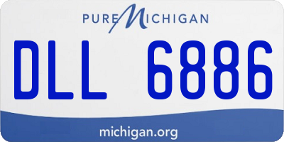 MI license plate DLL6886