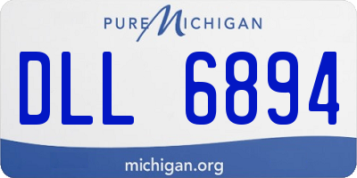 MI license plate DLL6894