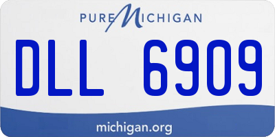 MI license plate DLL6909