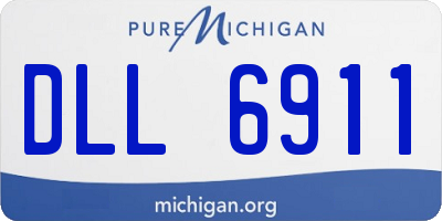 MI license plate DLL6911