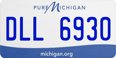 MI license plate DLL6930
