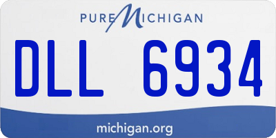 MI license plate DLL6934