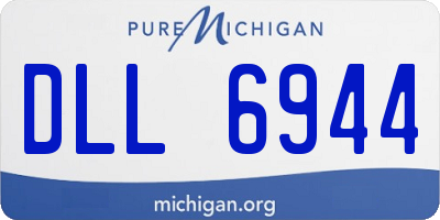 MI license plate DLL6944