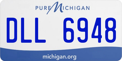 MI license plate DLL6948