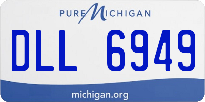 MI license plate DLL6949