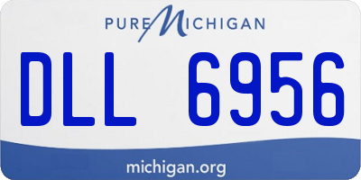 MI license plate DLL6956