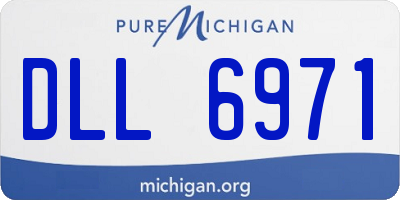 MI license plate DLL6971