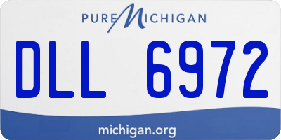 MI license plate DLL6972