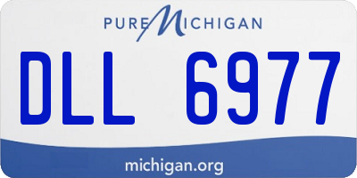 MI license plate DLL6977