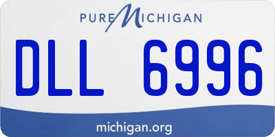 MI license plate DLL6996