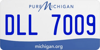 MI license plate DLL7009