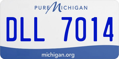 MI license plate DLL7014