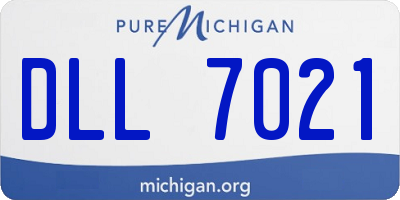 MI license plate DLL7021