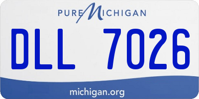 MI license plate DLL7026