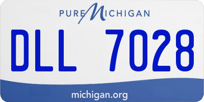 MI license plate DLL7028