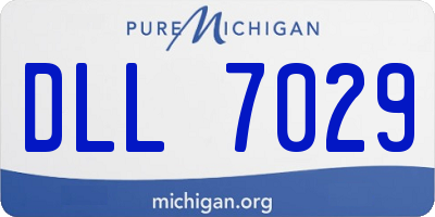 MI license plate DLL7029