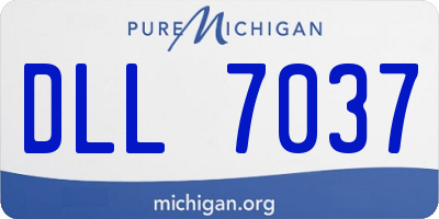 MI license plate DLL7037
