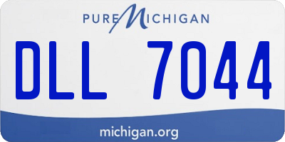 MI license plate DLL7044