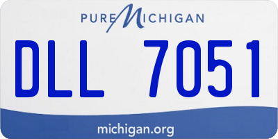 MI license plate DLL7051