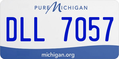 MI license plate DLL7057
