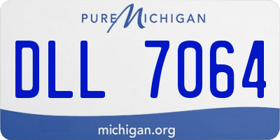 MI license plate DLL7064