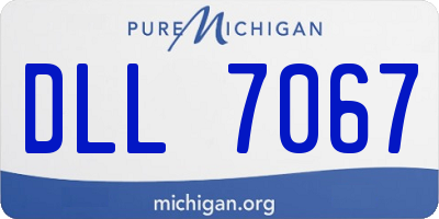 MI license plate DLL7067