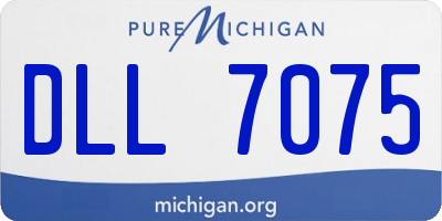 MI license plate DLL7075