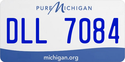 MI license plate DLL7084