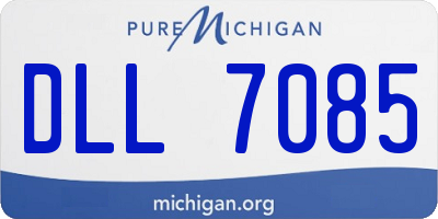 MI license plate DLL7085