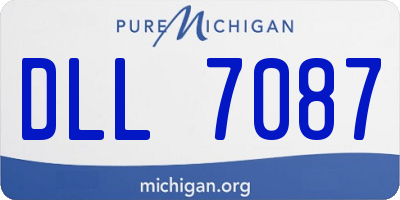 MI license plate DLL7087