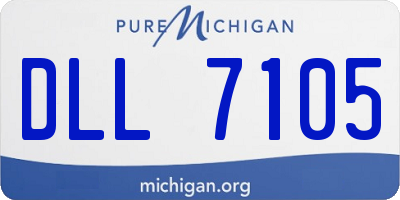 MI license plate DLL7105