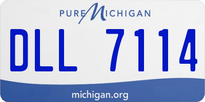 MI license plate DLL7114