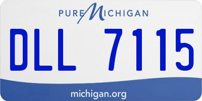 MI license plate DLL7115