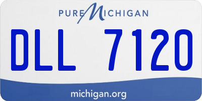 MI license plate DLL7120