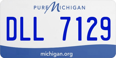 MI license plate DLL7129