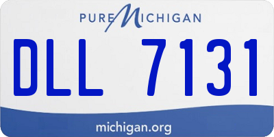 MI license plate DLL7131