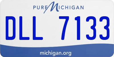 MI license plate DLL7133