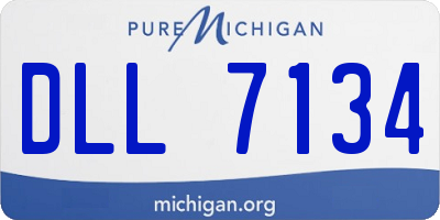 MI license plate DLL7134