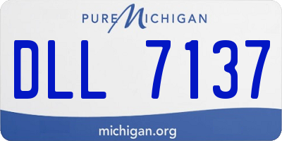 MI license plate DLL7137