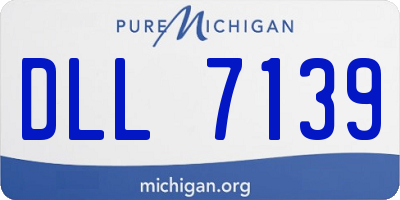 MI license plate DLL7139