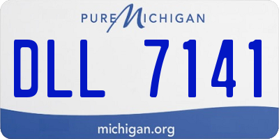 MI license plate DLL7141