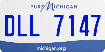 MI license plate DLL7147