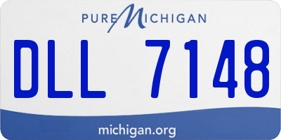 MI license plate DLL7148