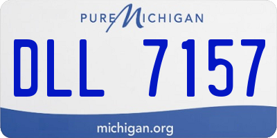 MI license plate DLL7157
